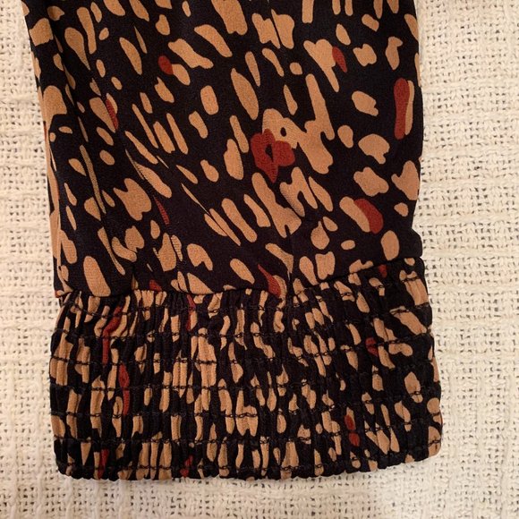 Animal print high waist elastic pants, size L - Picture 5 of 6